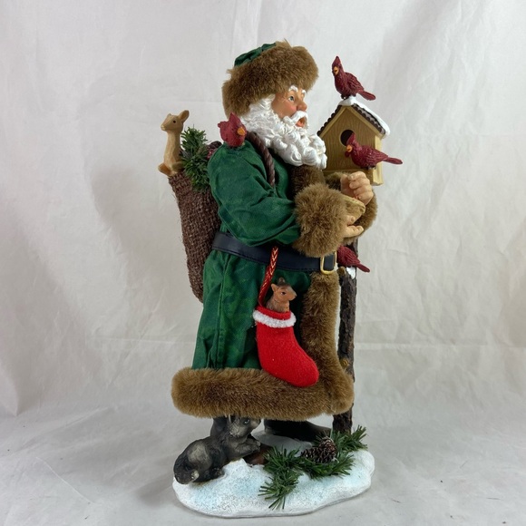 Kurt Adler KSA Fabriche Christmas Santa Bird Cat Squirrel Bird House 11” Tall - Picture 4 of 16